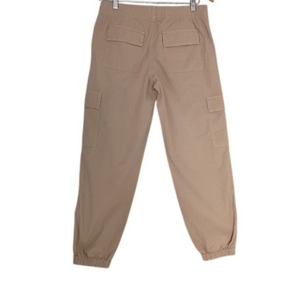 SO‎ Tan Cargo Jogger Pants Small Cotton Drawstring Waist Utility Gorpcore - Picture 4 of 9